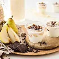 Fabriqué dans nos ateliers, Fromage frais poire chocolat