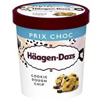 Häagen dazs, Pot glacé Cookie dough chip Prix choc
