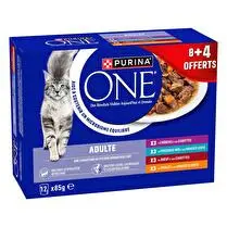Purina, Chat  Multivariétés  - 8 + 4 offert soit 12 x 85 g