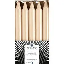 Votre rayon propose, Bougies 19h160 ivoire x10