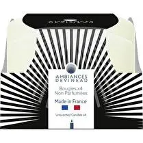 Devineau, Bougies 58h85 ivoire x4