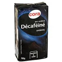 Cora, Café moulu pur arabica équilibré et subtil décaféiné
