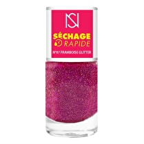NS, Vernis a ongles sechage rapide n°07 framboise glitter