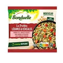Bonduelle, La poêlée légumes et céréales Courgettes, tomates cerises, pois chiches et épeautre