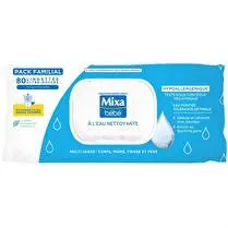 Mixa bébé, Lingettes eau nettoyante
