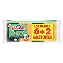 Spontex, Eponges Re-belle - 6 + 2 offertes
