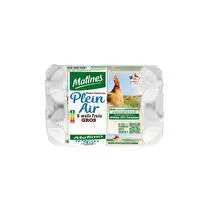 Matines, 6 Oeufs plein air Calibre gros