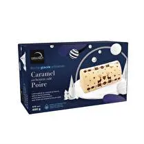 Erhard, Bûche glacée artisanale Caramel au beurre salé & poire
