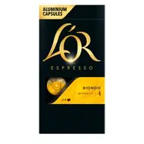 L'or, Capsules espresso biondo n°4 x 10