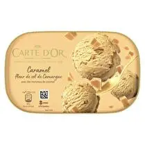 Carte d'or, Bac crème glacée caramel fleur de sel de Camargue