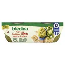 Blédina, Bols petits pois boulghour et poulet noisette de beurre dès 12 mois x 2