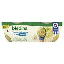 Blédina, Bols poireaux riz cabillaud touche de ciboulette dès 12 mois x 2