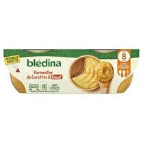 Blédina, Bols ratatouille parmentier de carottes et boeuf dès 8 mois x 2