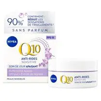 Nivéa, Crème anti rides Q10+ SPF15 sensitive jour