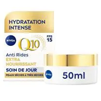 Nivéa, Crème anti rides Q10 extra nourrissant FPS15 jour