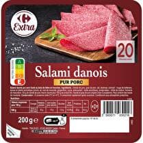 CARREFOUR EXTRA Salami danois fumé