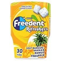 freedent refresh, Cubes mangue ananas x 30
