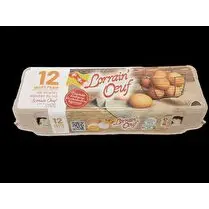 Lorrain'oeuf, 12 oeufs frais de poule élevées au sol