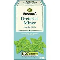 Alnatura, Infusion trois menthes 20 sachets