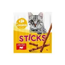 Carrefour, Friandise pour chat sticks au boeuf