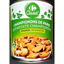 Carrefour, Champignons de Paris émincés