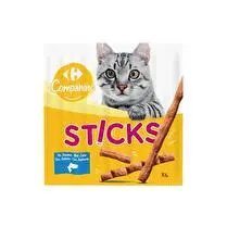 Carrefour, Friandise pour chat sticks au saumon