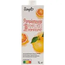 Simpl, Jus de pamplemousse à base de concentré