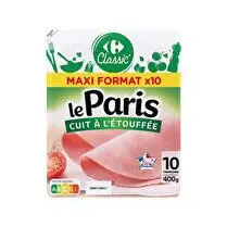 Carrefour, Jambon Le Paris cuit à l'étouffée  10 tranches