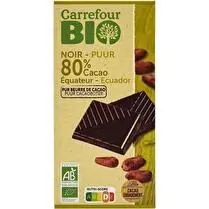 Carrefour, Tablette chocolat noir 80% cacao