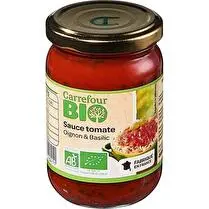 Carrefour, Sauce tomate oignon basilic Bio