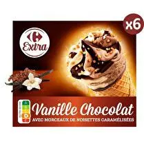 Carrefour, Cône vanille chocolat