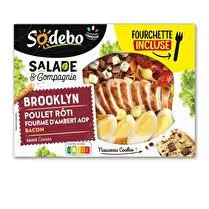 SALADE & COMPAGNIE SODEBO, Salade brooklyn poulet roti fourme d ambert AOP bacon