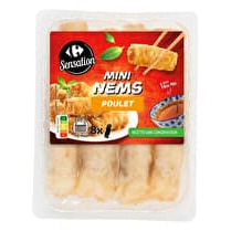 Carrefour, Mini Nems poulet + sauce Nuoc mâm