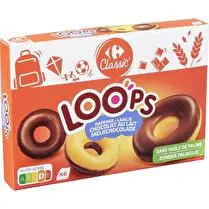 Carrefour, Gâteaux Loops chocolat lait