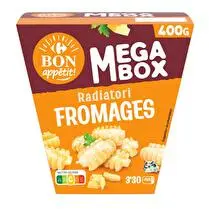 Carrefour, Plat cuisiné radiatori fromages