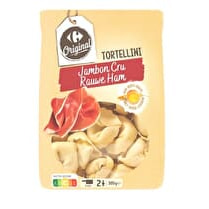 Carrefour, Pâtes Fraîches Tortellini Jambon Cru