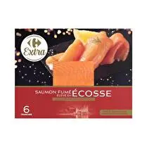Carrefour, Saumon fumé Ecosse  6 tranches