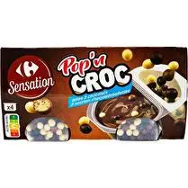 Carrefour, Crème dessert billes 3 chocolats