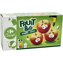 Carrefour, Compotes en gourde Allégée en sucre - x 12 soit 1,08 kg