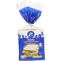 Carrefour, Pain de mie nature maxi tranches
