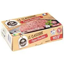 Carrefour, Steak haché façon bouchère 15% M.G