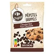 Carrefour, Pépites chocolat noir 50% cacao
