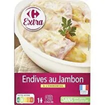 Carrefour, Plat cuisiné endives au jambon
