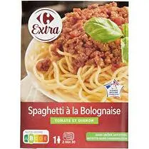 Carrefour, Plats cuisinés Spaghettis bolognaise