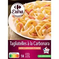 Carrefour, Plats cuisinés Tagliatelles carbonara