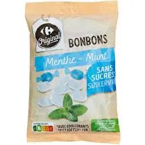 Carrefour, Bonbons menthe sans sucres