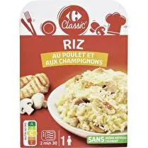 Carrefour, Plat cuisiné riz poulet champignons