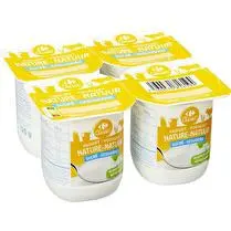 Carrefour, Yaourts nature sucré x4