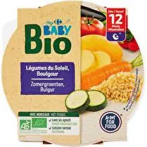 Carrefour, Plat bébé bio légumes boulgour dès 12mois