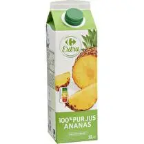 Carrefour, 100 % Pur jus Ananas origine Costa Rica